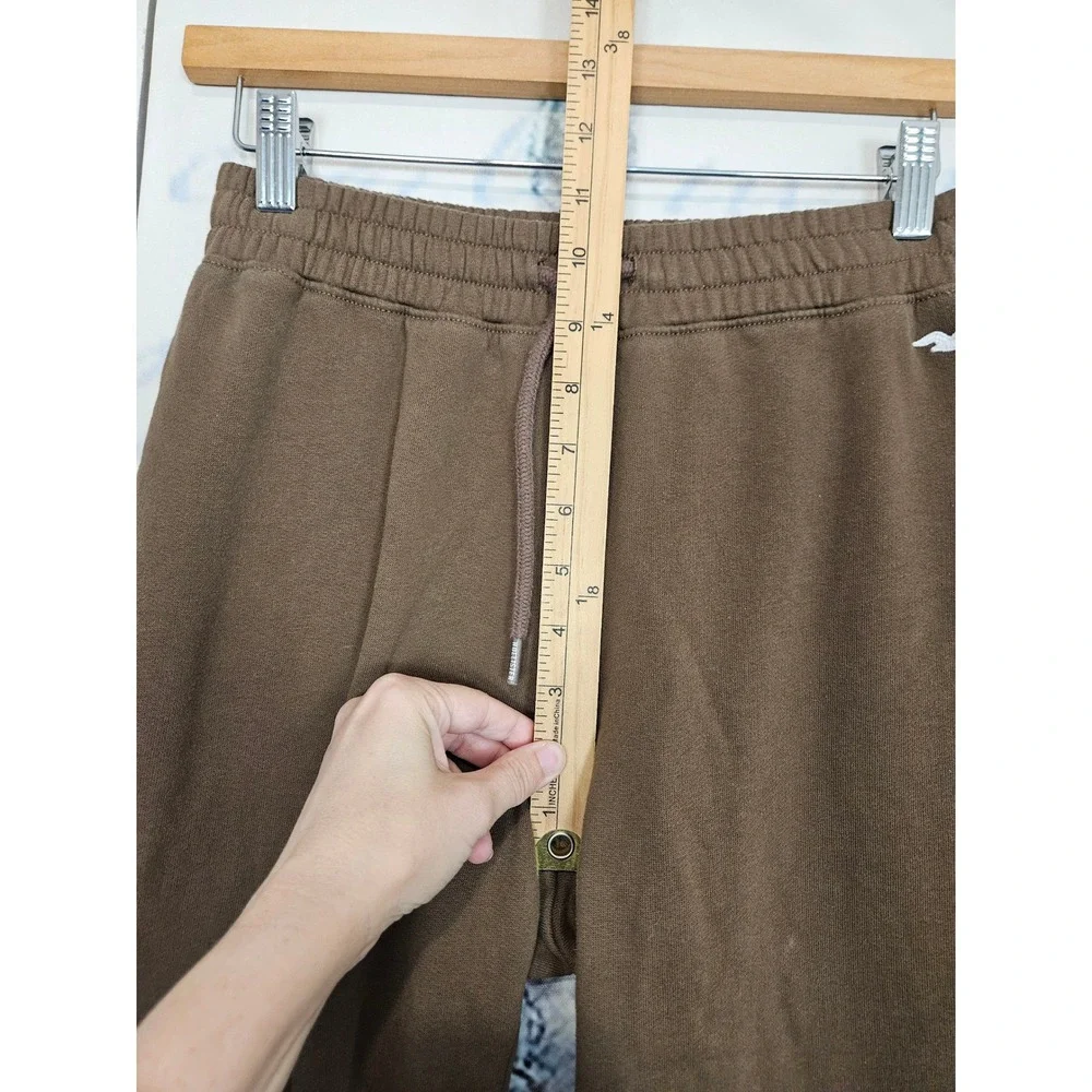 Hollister Flare Sweatpants XS Brown Wide Leg Loungewear Y2K Cozy Aesthetic